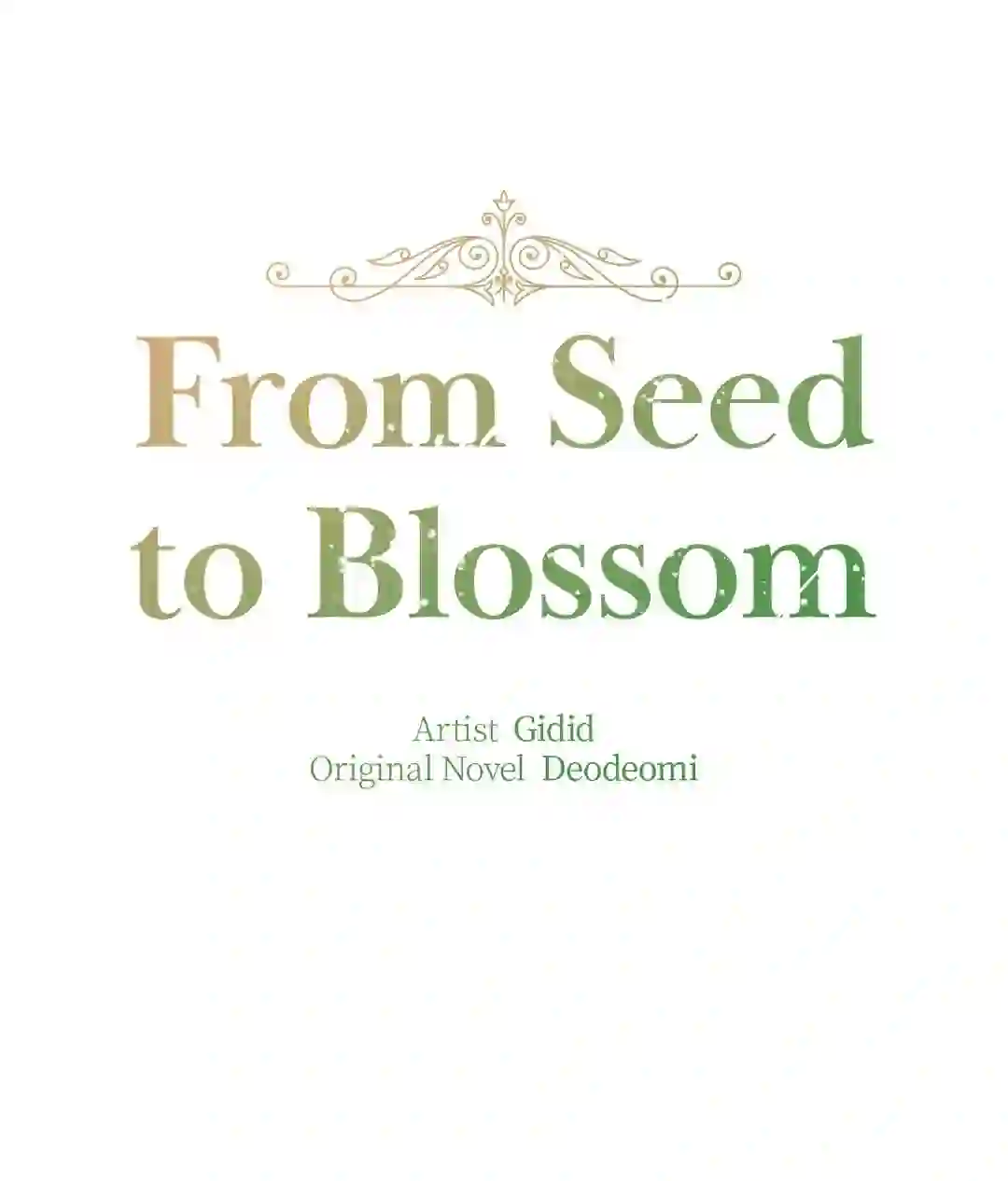 From Seed to Blossom - Chapter 1 manhwa