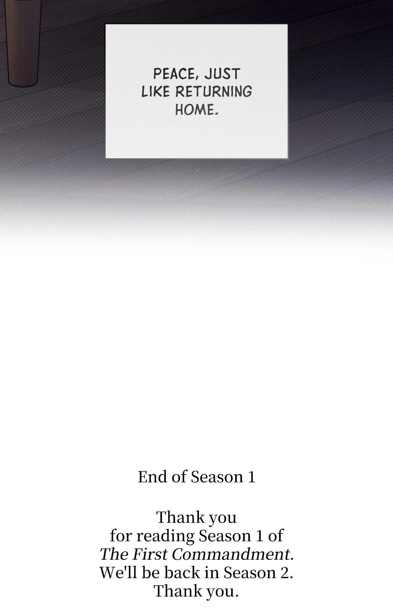 The First Commandment [Official] - Chapter 30 : S1 Finale manhwa