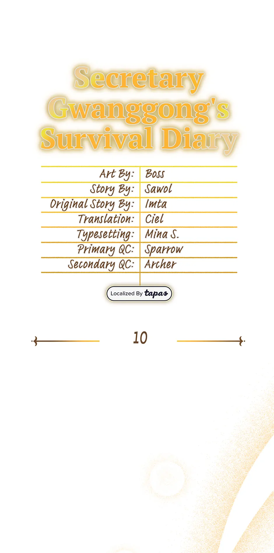 Secretary Gwanggong’s Survival Diary (Mature) [Official] - 10. Punishment manhwa