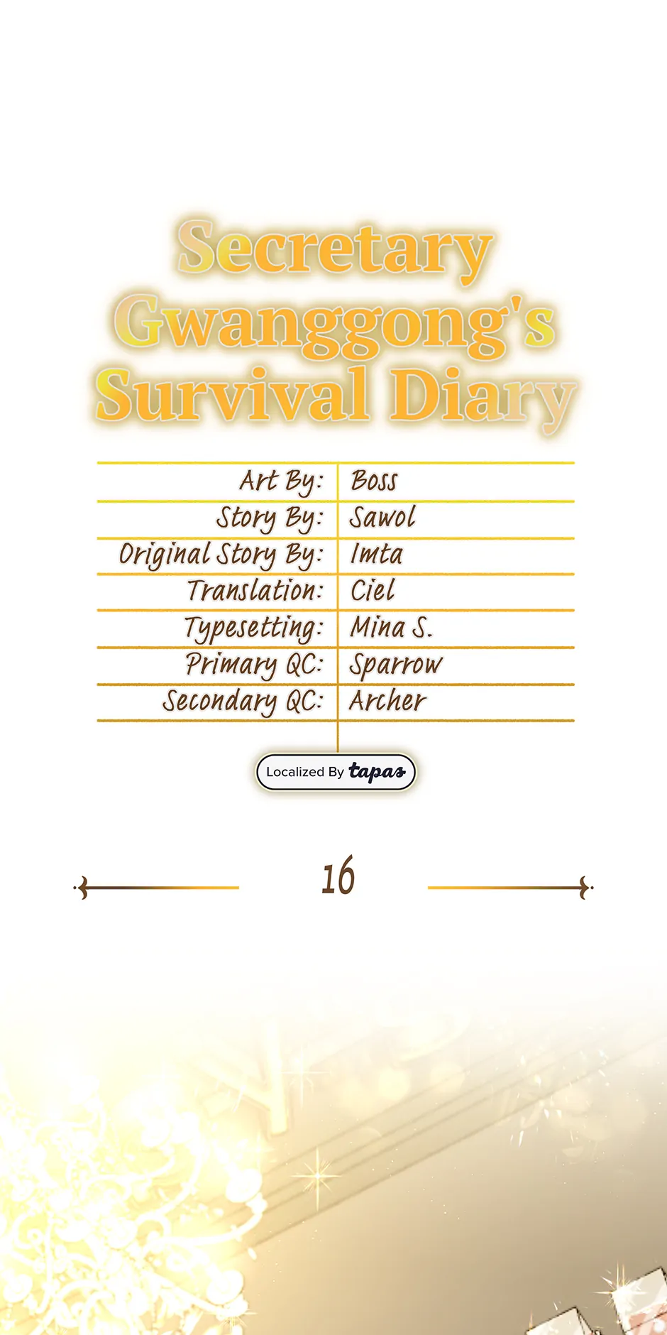 Secretary Gwanggong’s Survival Diary (Mature) [Official] - 16. The Auction manhwa