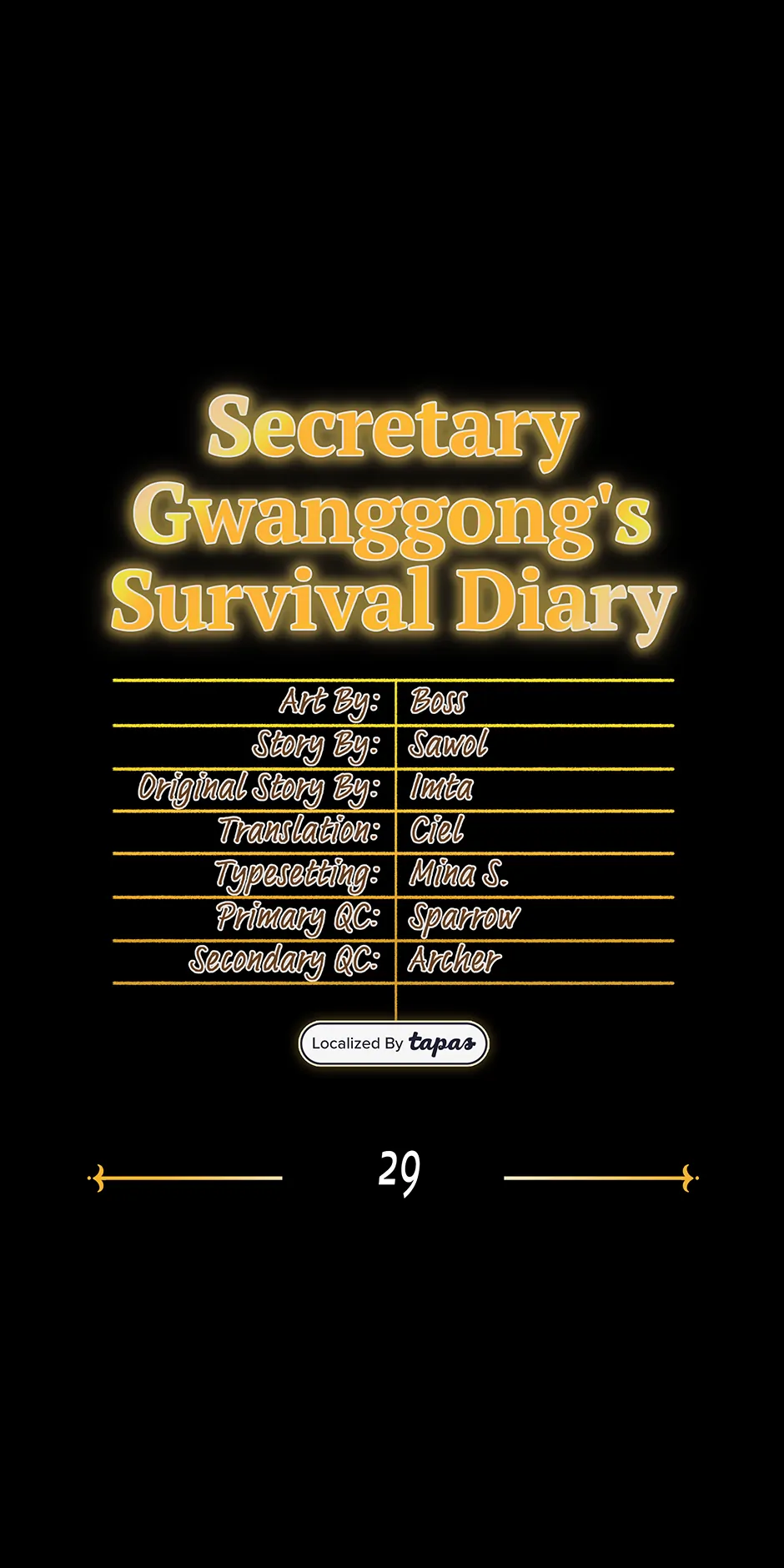 Secretary Gwanggong’s Survival Diary (Mature) [Official] - 29. What We Choose manhwa