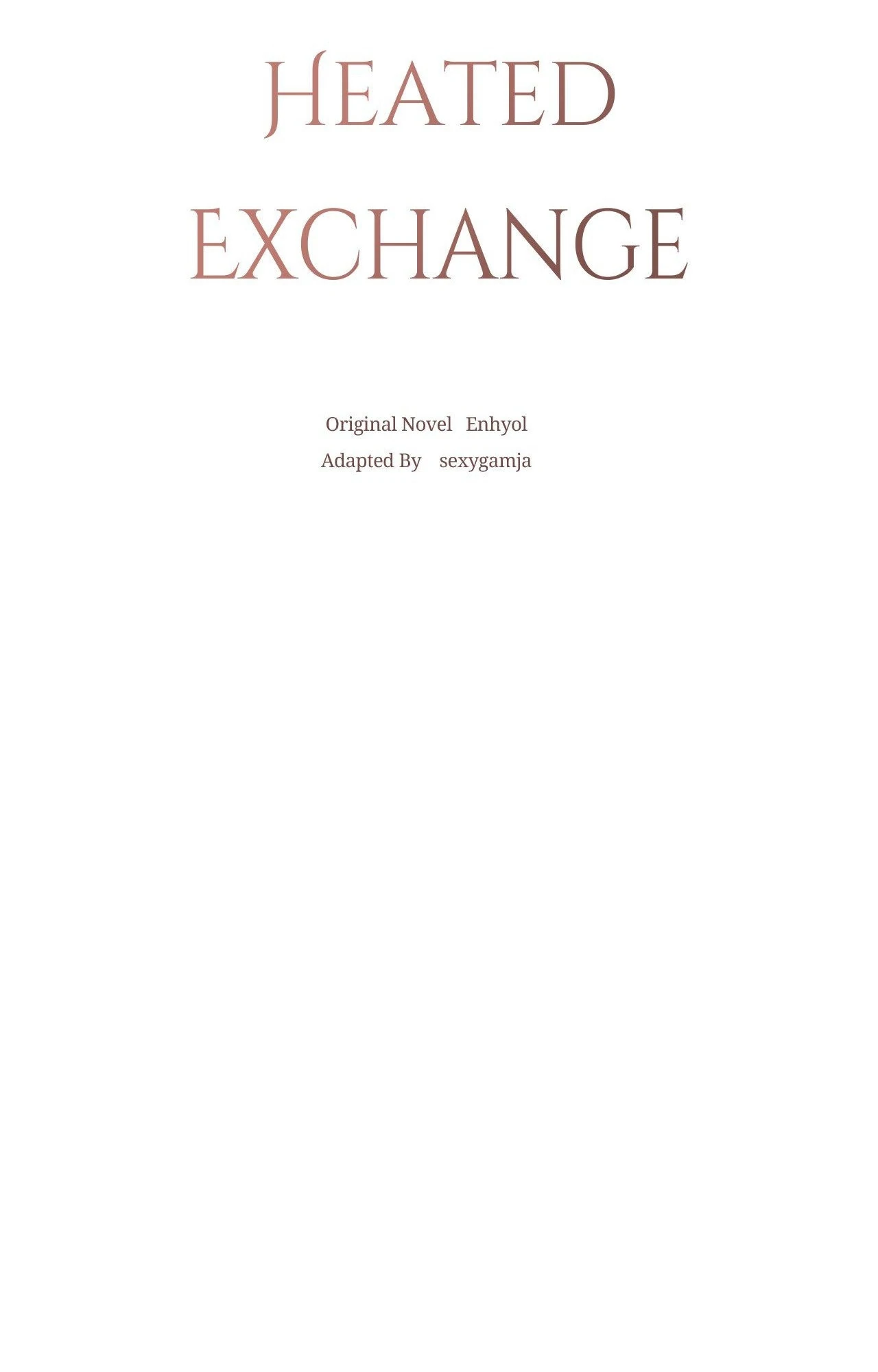 Heated Exchange - Chapter 17 manhwa