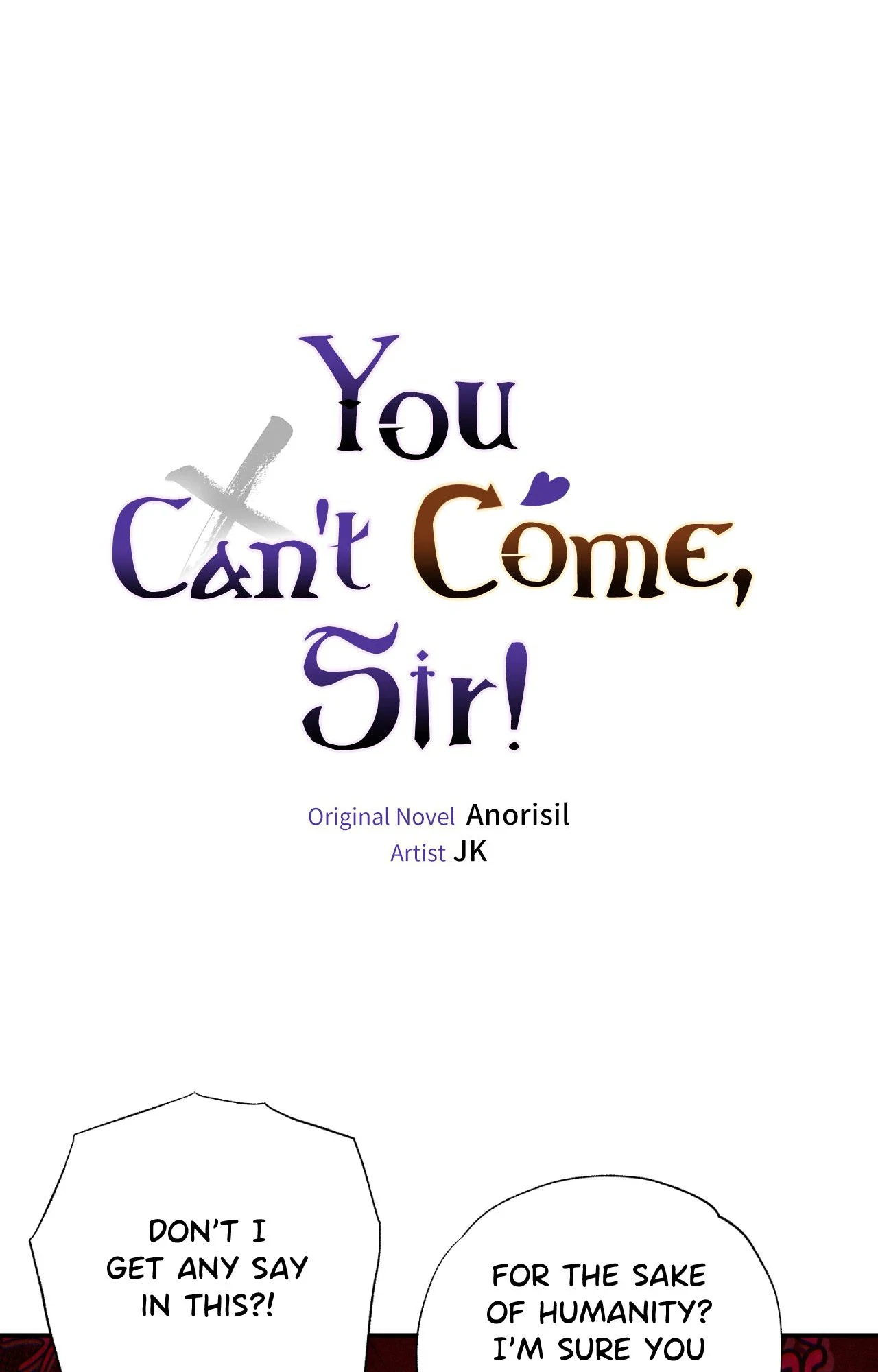 You Can’t Come, Sir! - Chapter 24 manhwa
