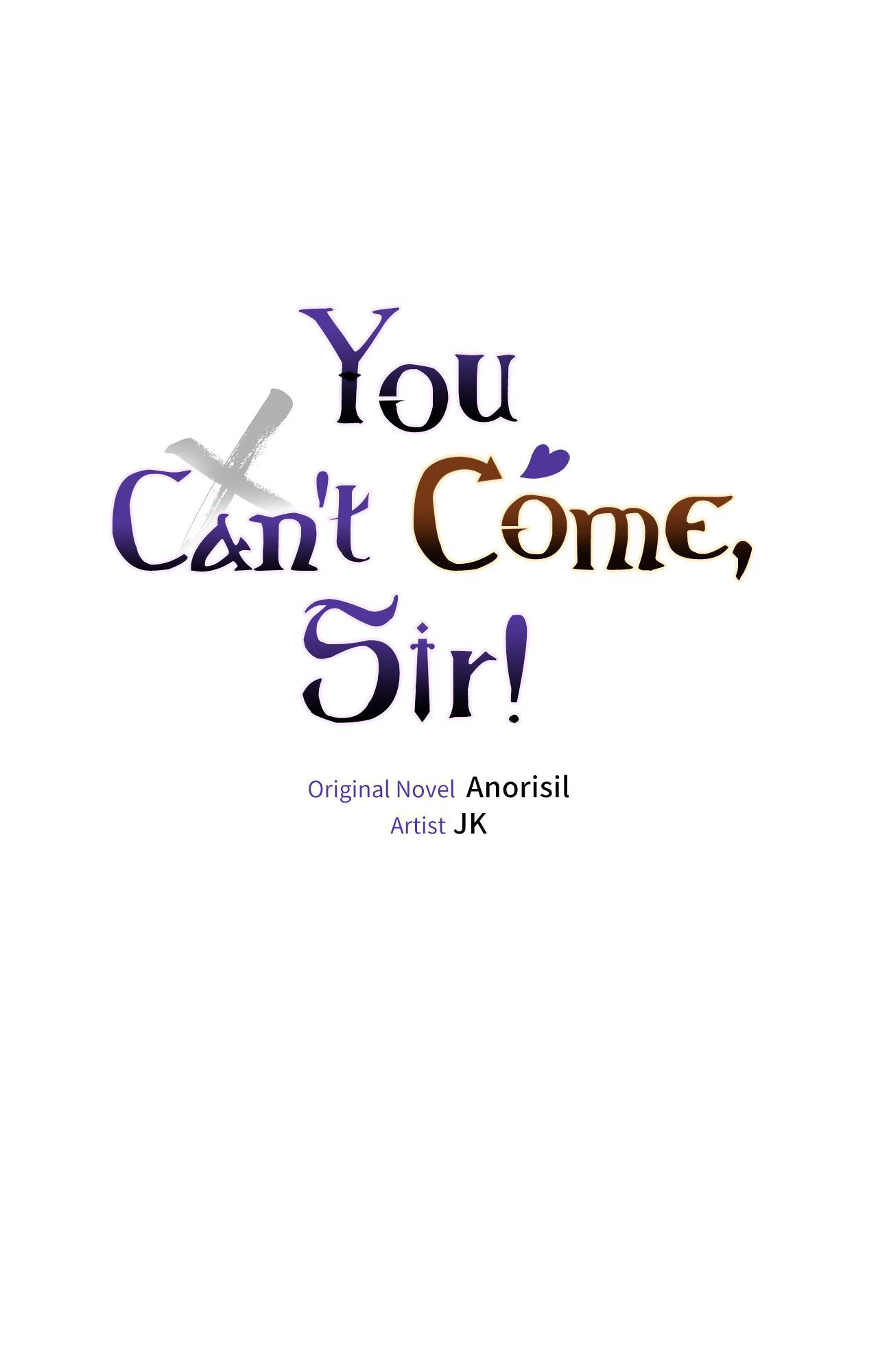 You Can’t Come, Sir! - Chapter 35 manhwa