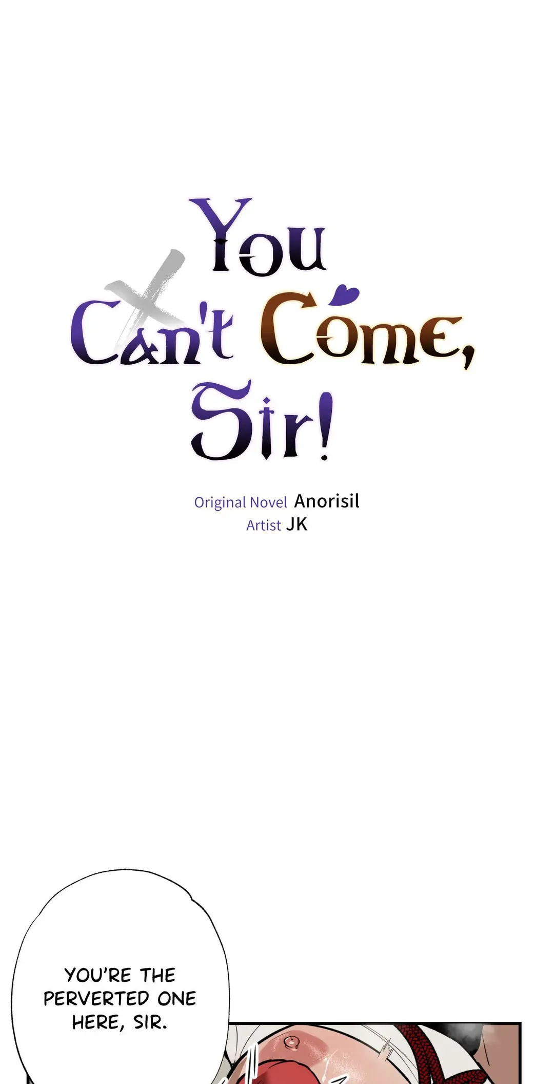 You Can’t Come, Sir! - Chapter 7 manhwa