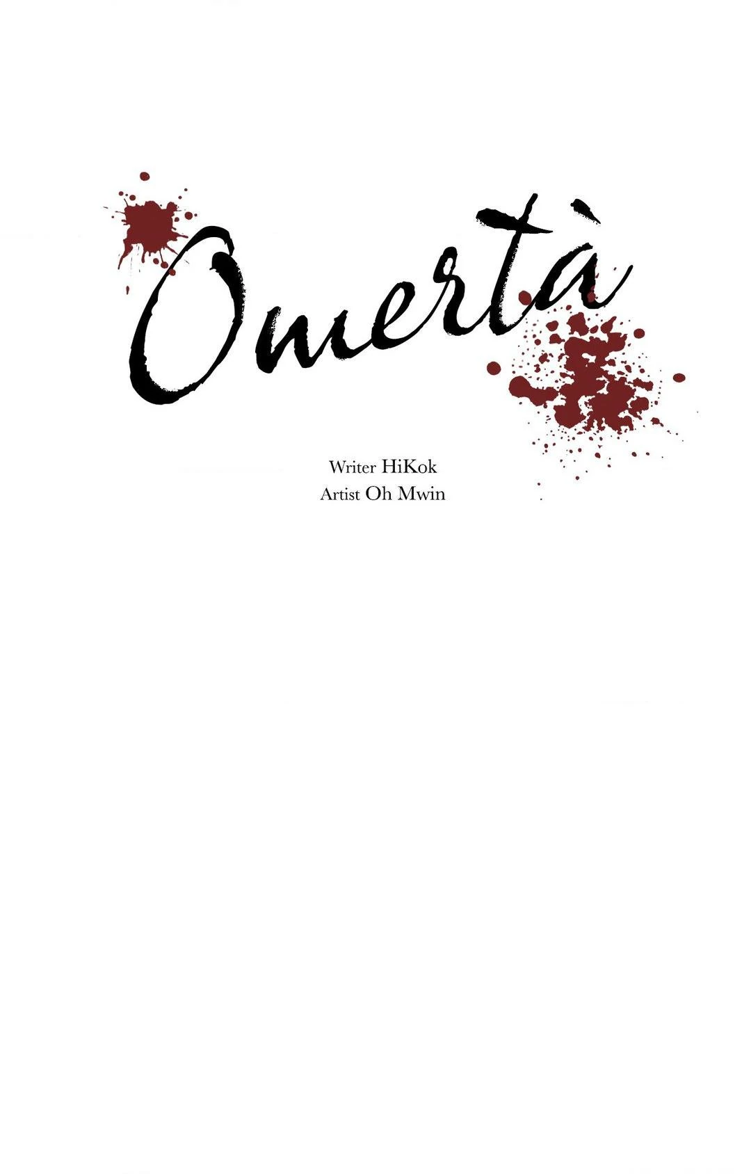 Omertà [Official] - Chapter 8 manhwa