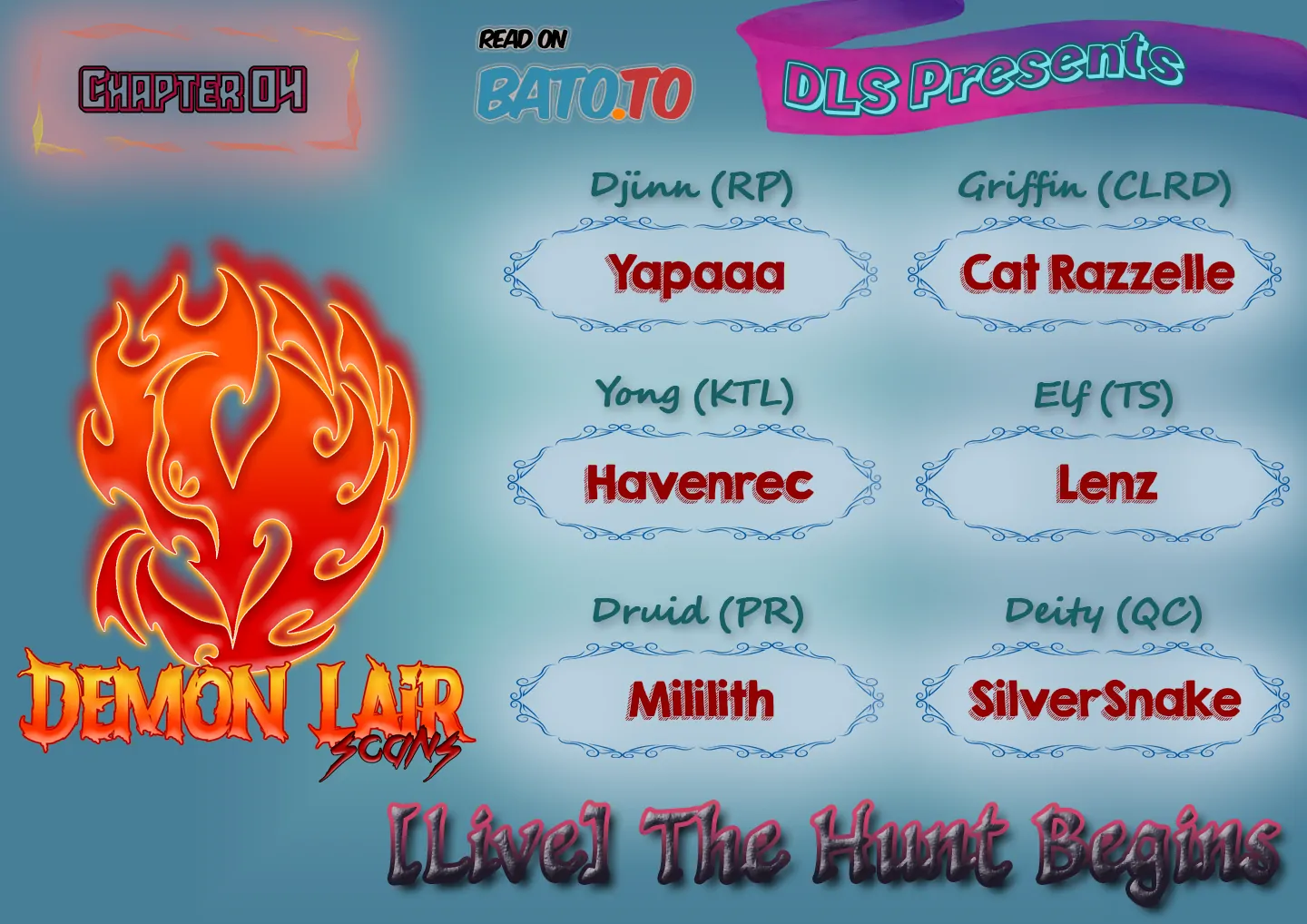 [Live] The Hunt Begins 𖤍 DLS 𖤍 - Chapter 04 manhwa