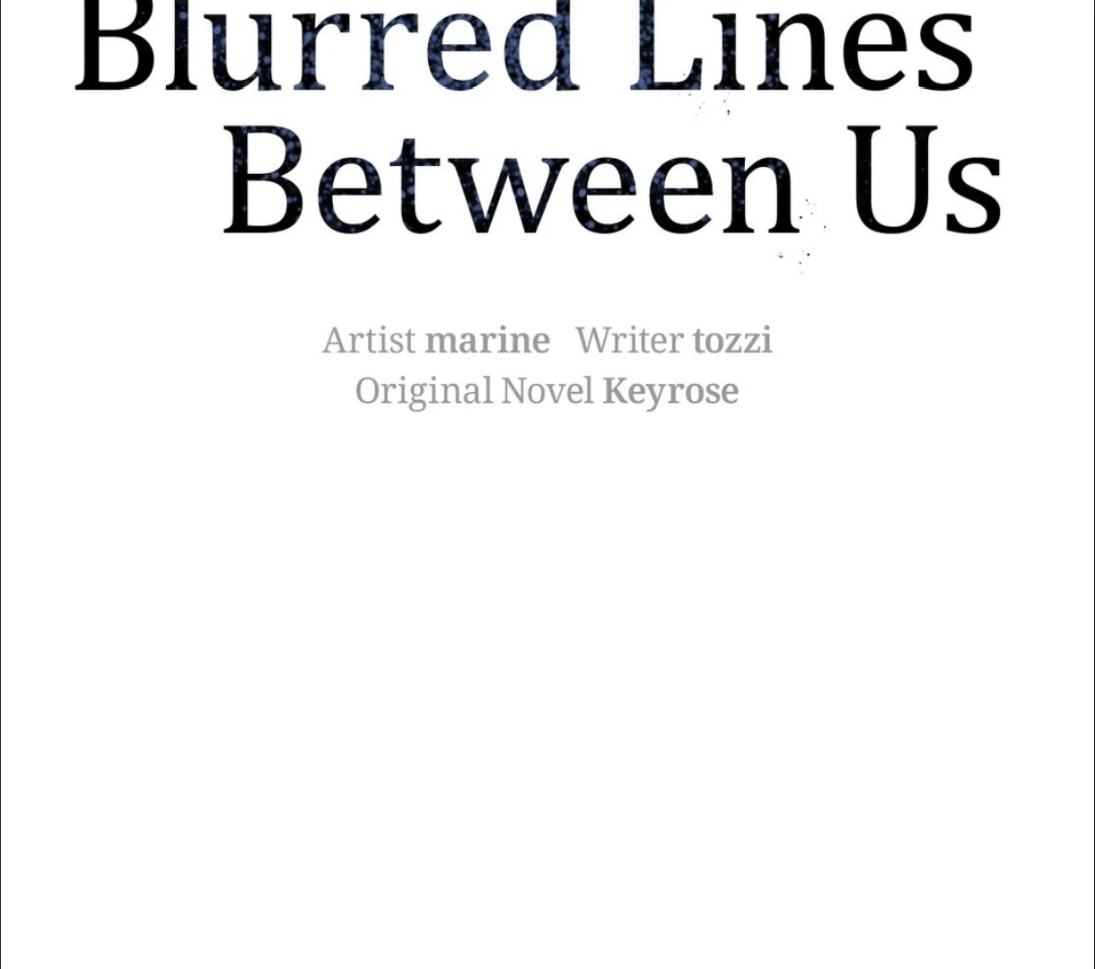 The Blurred Lines Between Us [Official] - Chapter 1 manhwa