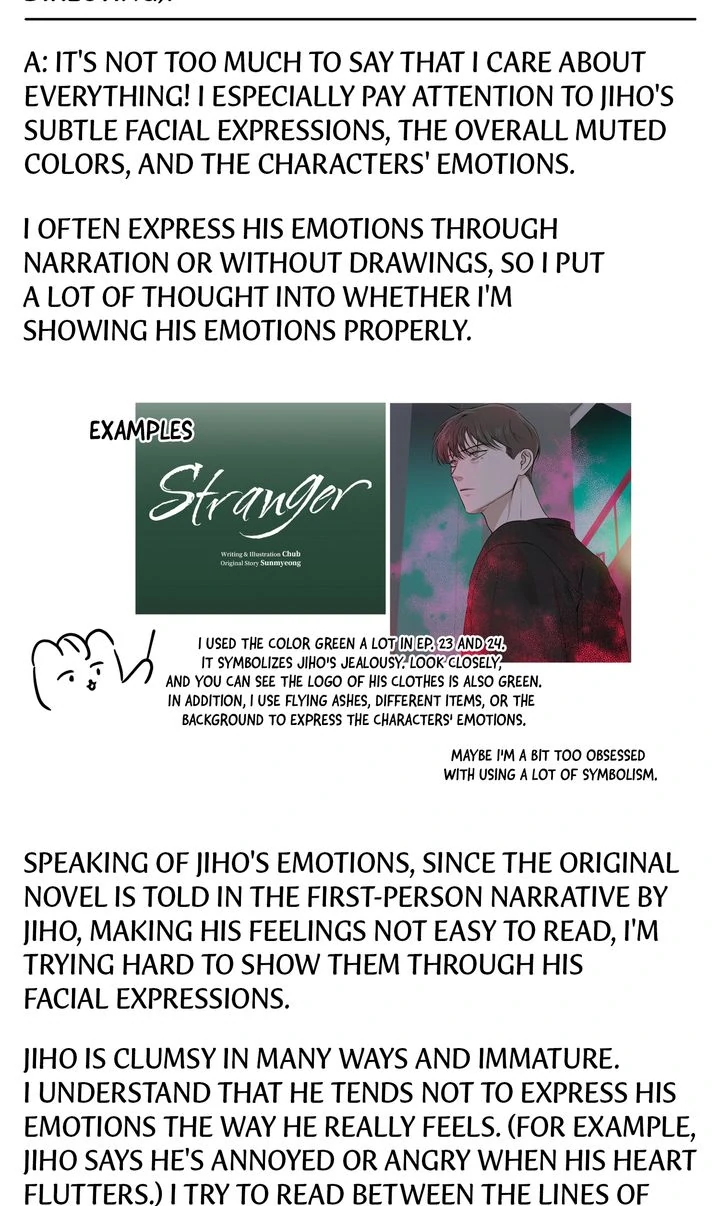 Stranger [Mature Official] - Creator's Note manhwa