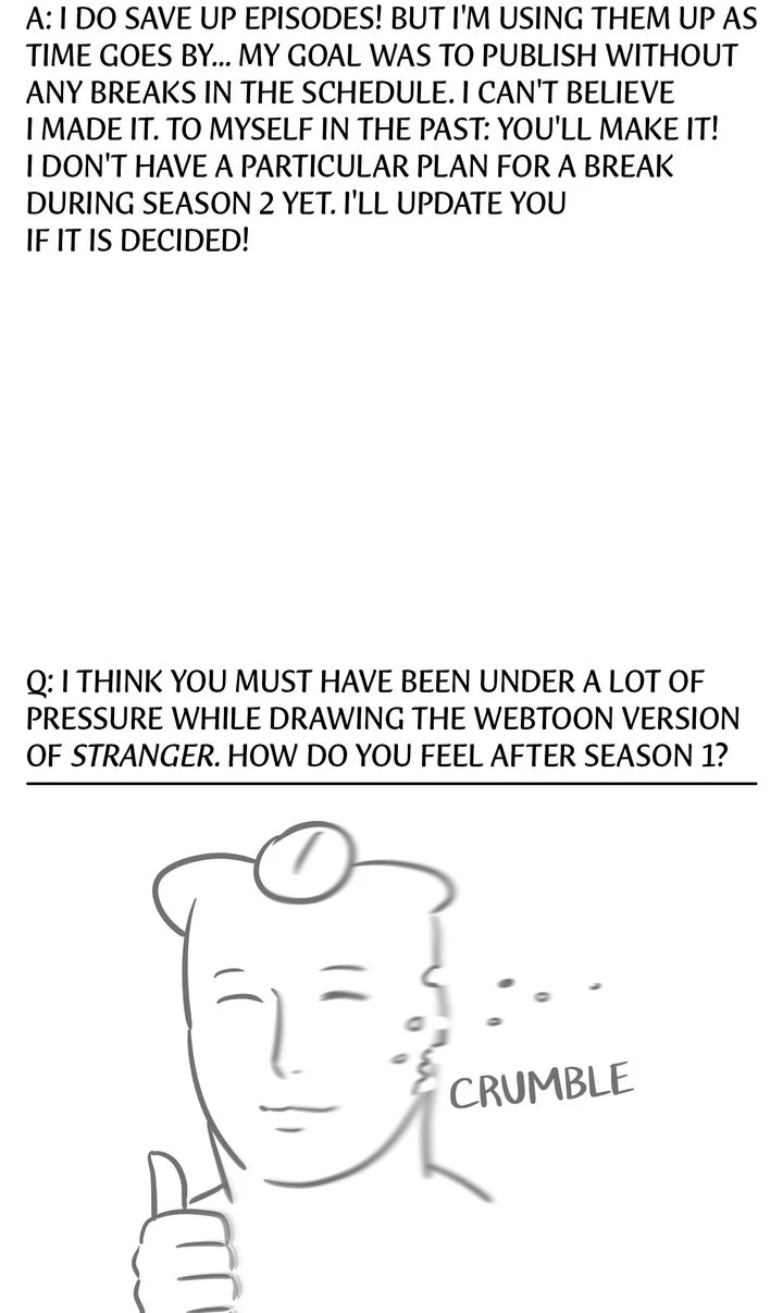 Stranger [Mature Official] - Creator's Note manhwa
