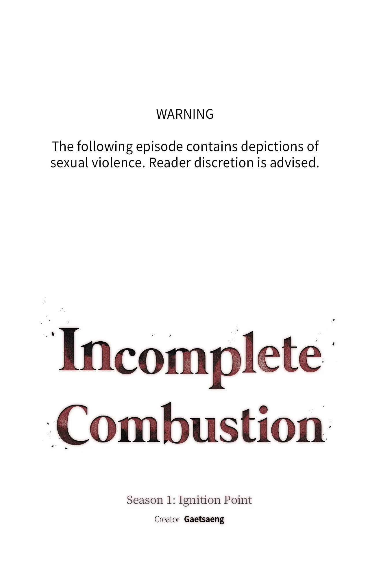 Incomplete Combustion - Chapter 25 manhwa