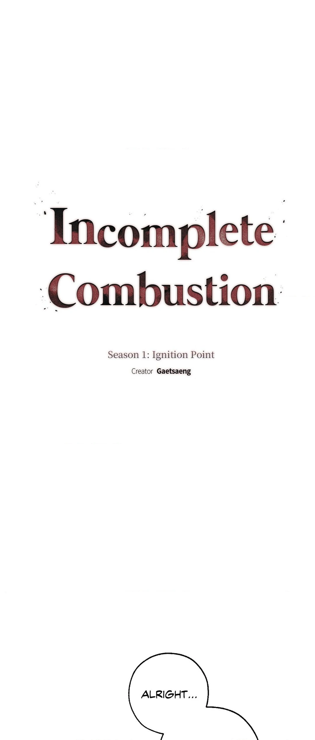 Incomplete Combustion - Chapter 8 manhwa