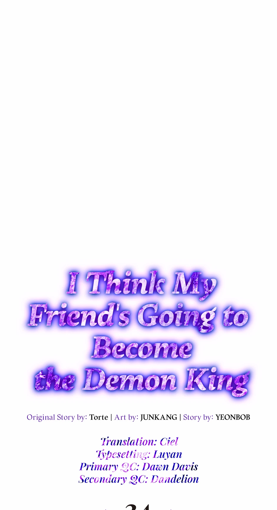 I Think My Friend’s Going to Become the Demon King (Mature) [Official] - 34. The Only Thing I'm Afraid Of manhwa