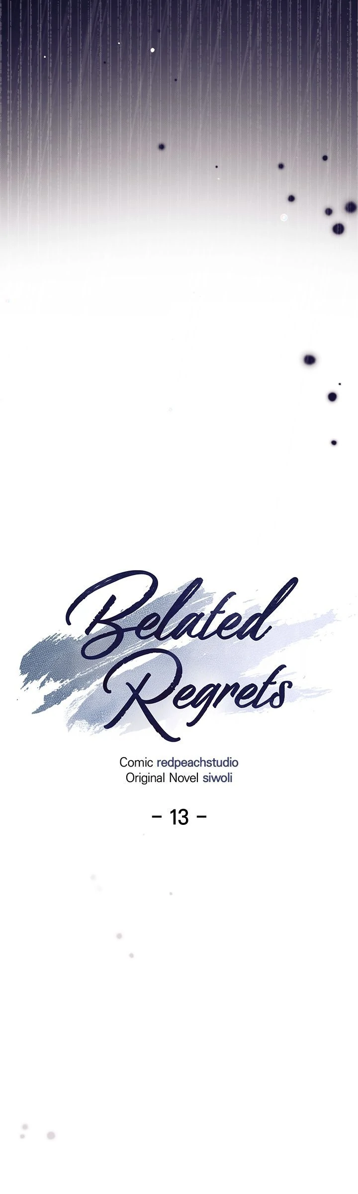 Belated Regrets [Official] - Chapter 13 manhwa