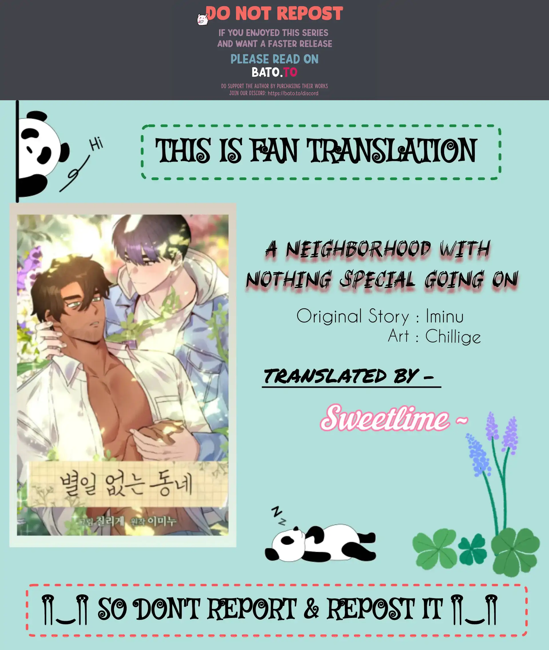A Neighborhood With Nothing Special Going on - Prologue manhwa