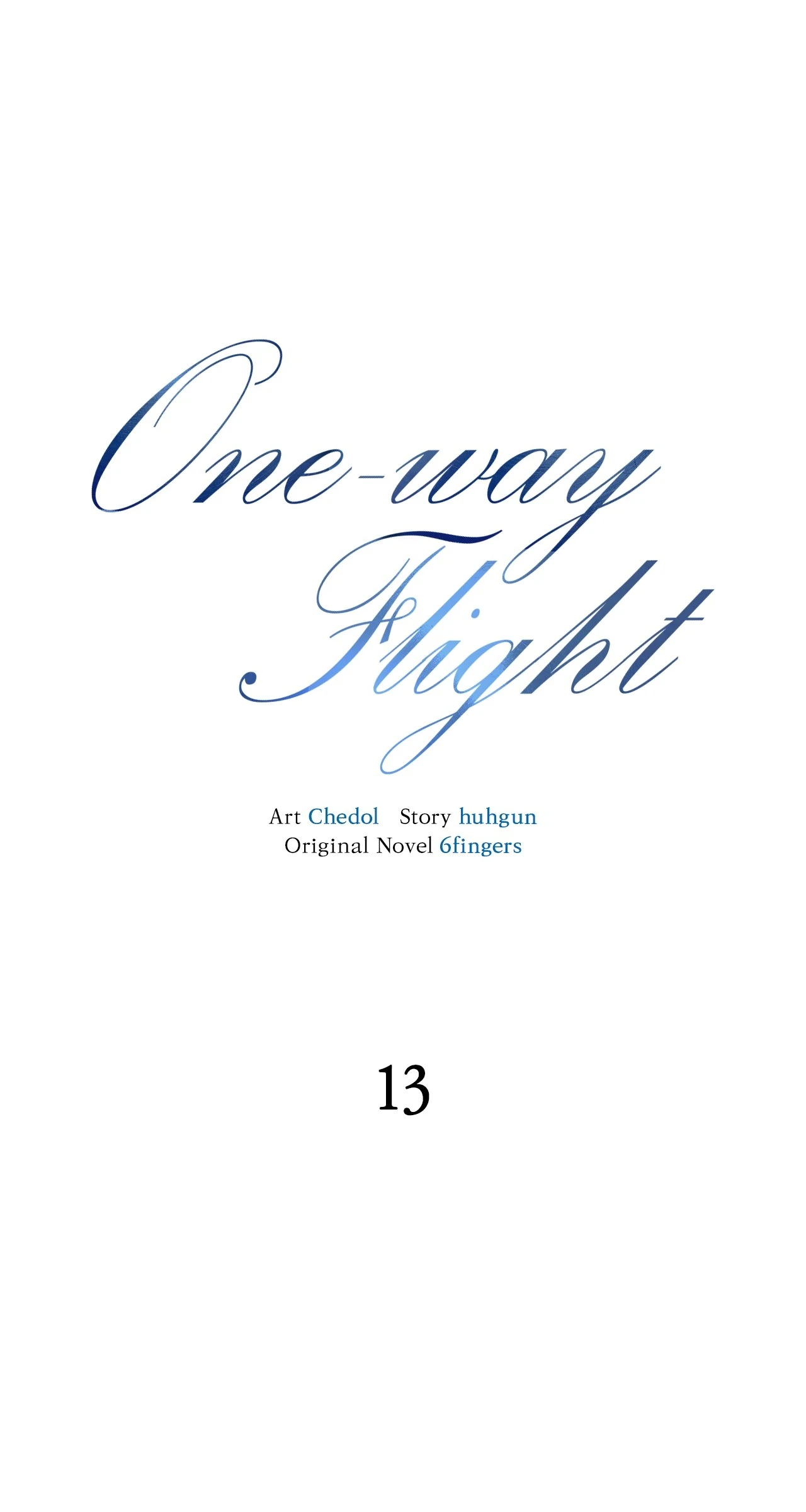 One-way Flight [Official] [Uncensored] - Chapter 13 manhwa