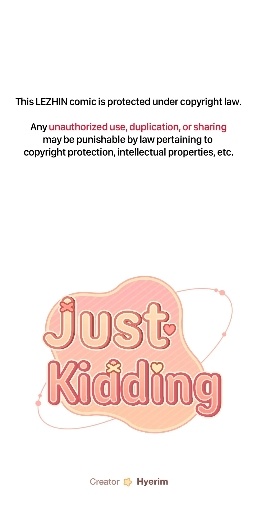 Just Kidding ⟨Official, Lezhin ver.⟩ - Episode 19 manhwa