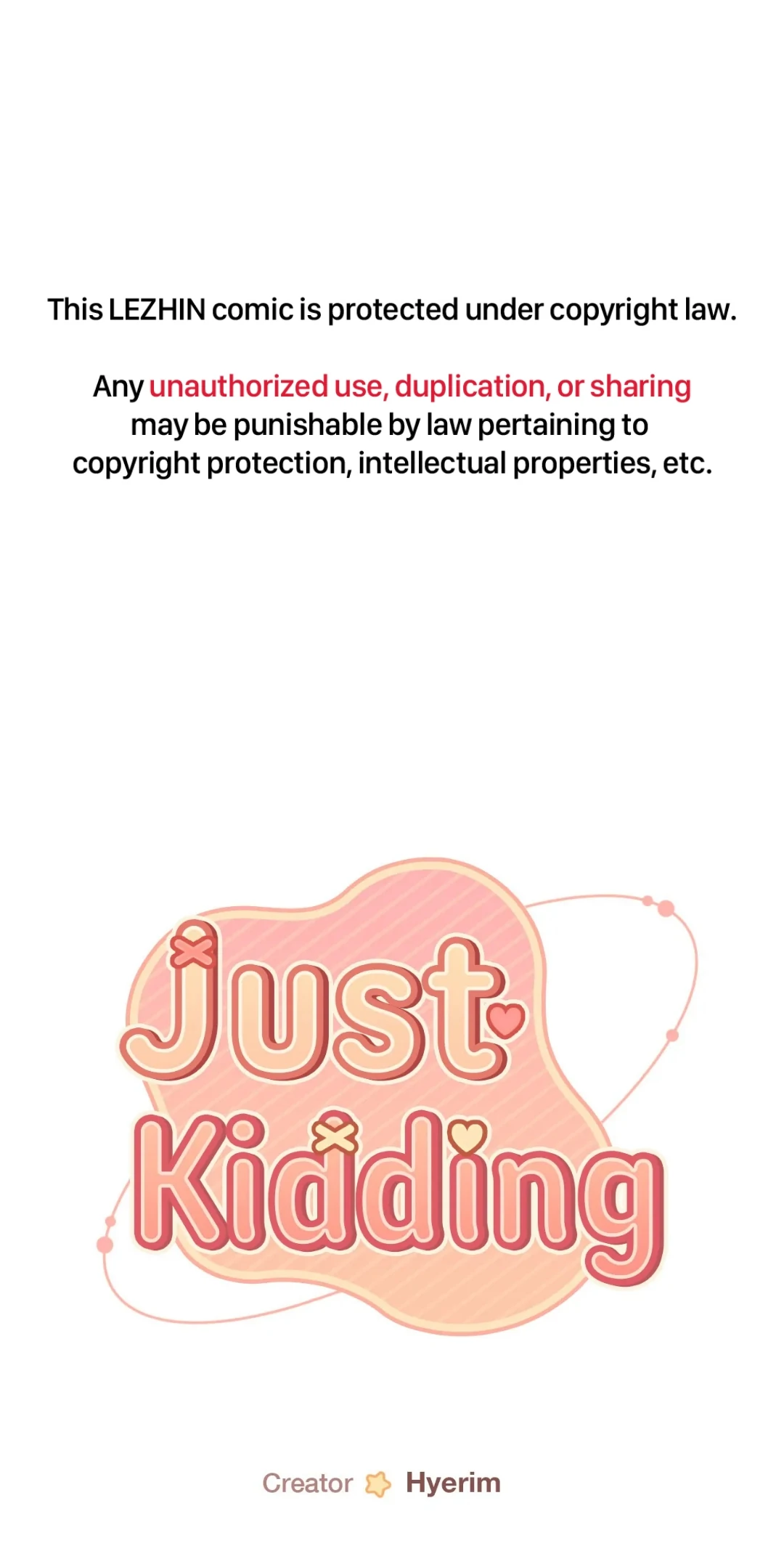 Just Kidding ⟨Official, Lezhin ver.⟩ - Episode 6 manhwa