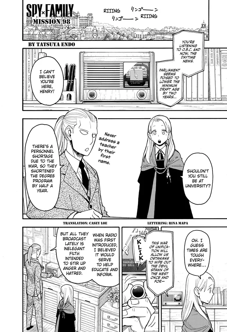 SPY x FAMILY (Official) - Chapter 98 manhwa