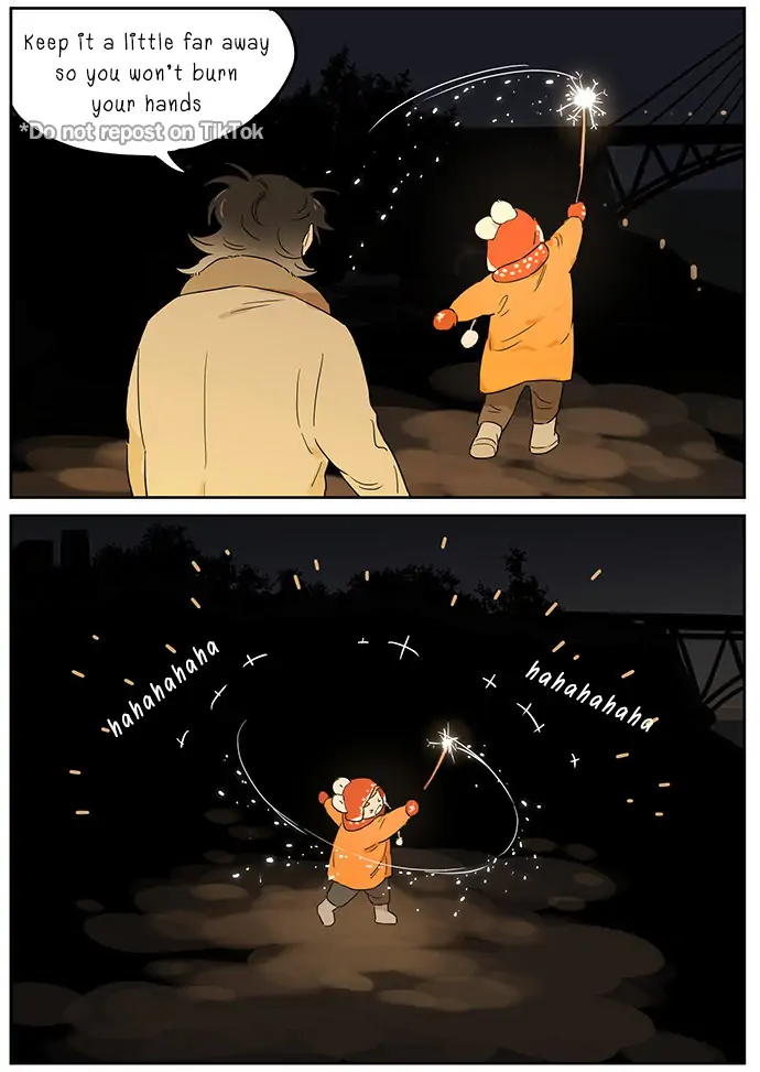 Papa Wolf and The Puppy - A Small Theater manhwa