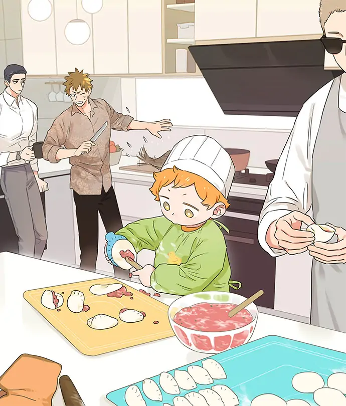 Papa Wolf and The Puppy - A Small Theater manhwa