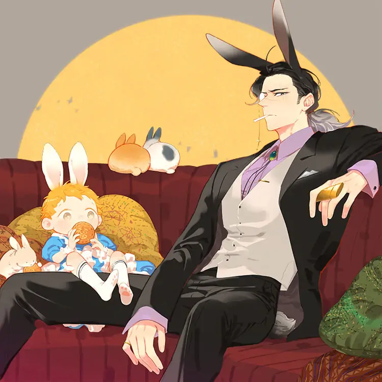 Papa Wolf and The Puppy - [EXTRA] Happy Mid-Autumn Festival manhwa