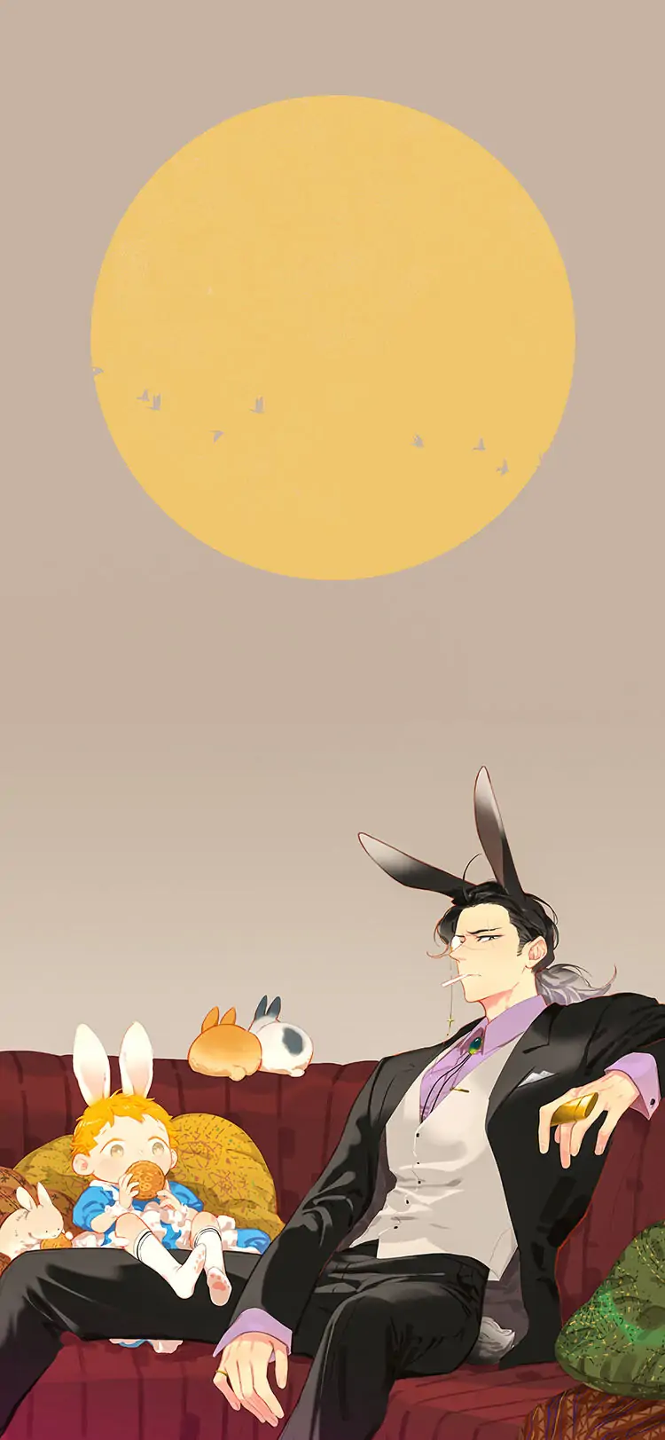 Papa Wolf and The Puppy - [EXTRA] Happy Mid-Autumn Festival manhwa