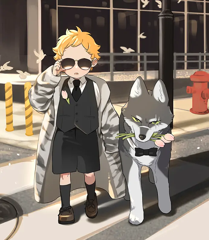 Papa Wolf and The Puppy - (Picture) Little Potato and The Pups manhwa