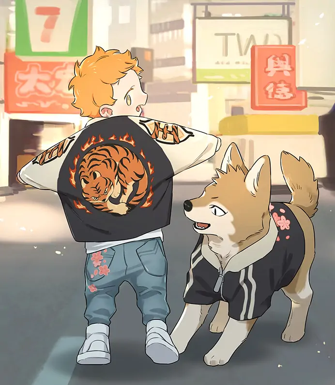 Papa Wolf and The Puppy - (Picture) Little Potato and The Pups manhwa