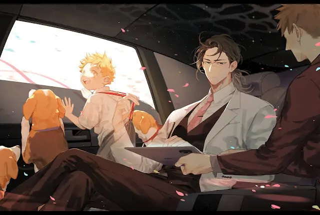 Papa Wolf and The Puppy - [PICTURE] Sponsored by Honor tablet v7 manhwa