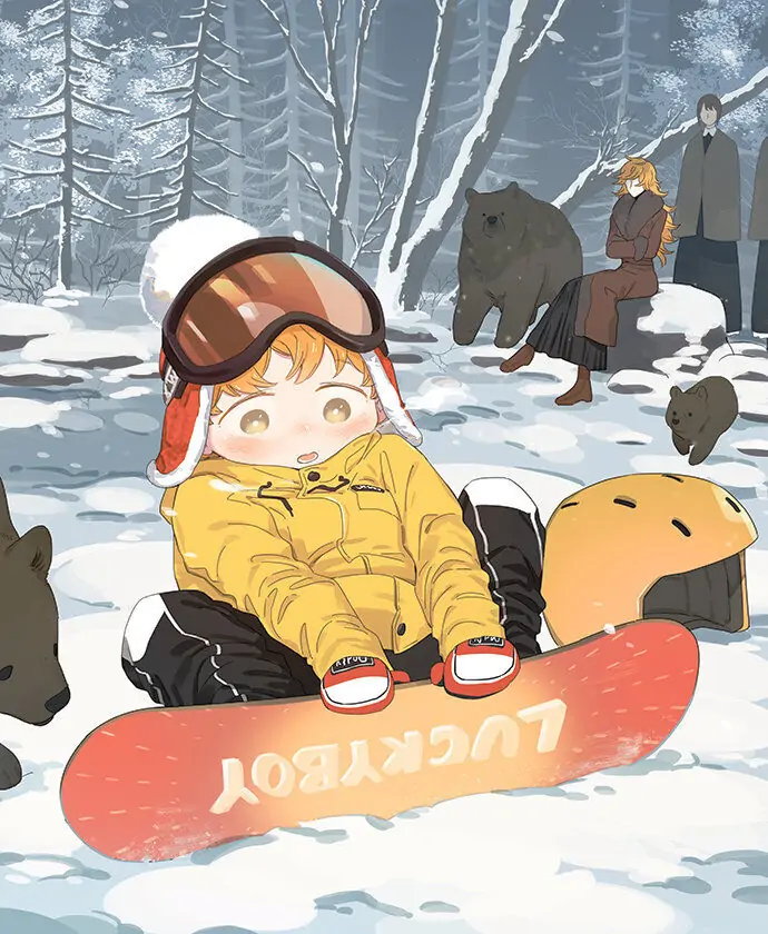 Papa Wolf and The Puppy - (Pictures) Potato in Winter Sport manhwa