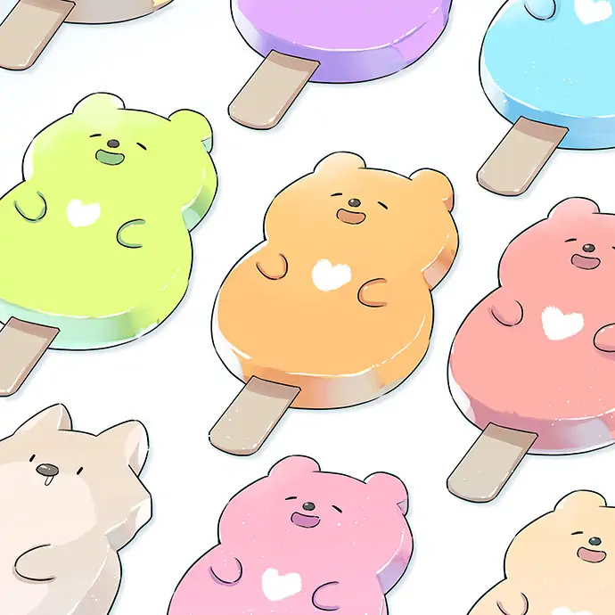 Papa Wolf and The Puppy - (Pictures) Summer Ice Cream manhwa