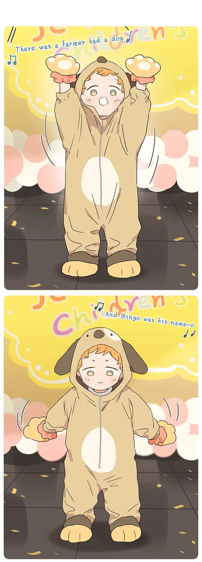 Papa Wolf and The Puppy - 〖Special Children's Day〗 Let the Children Perform a Show manhwa