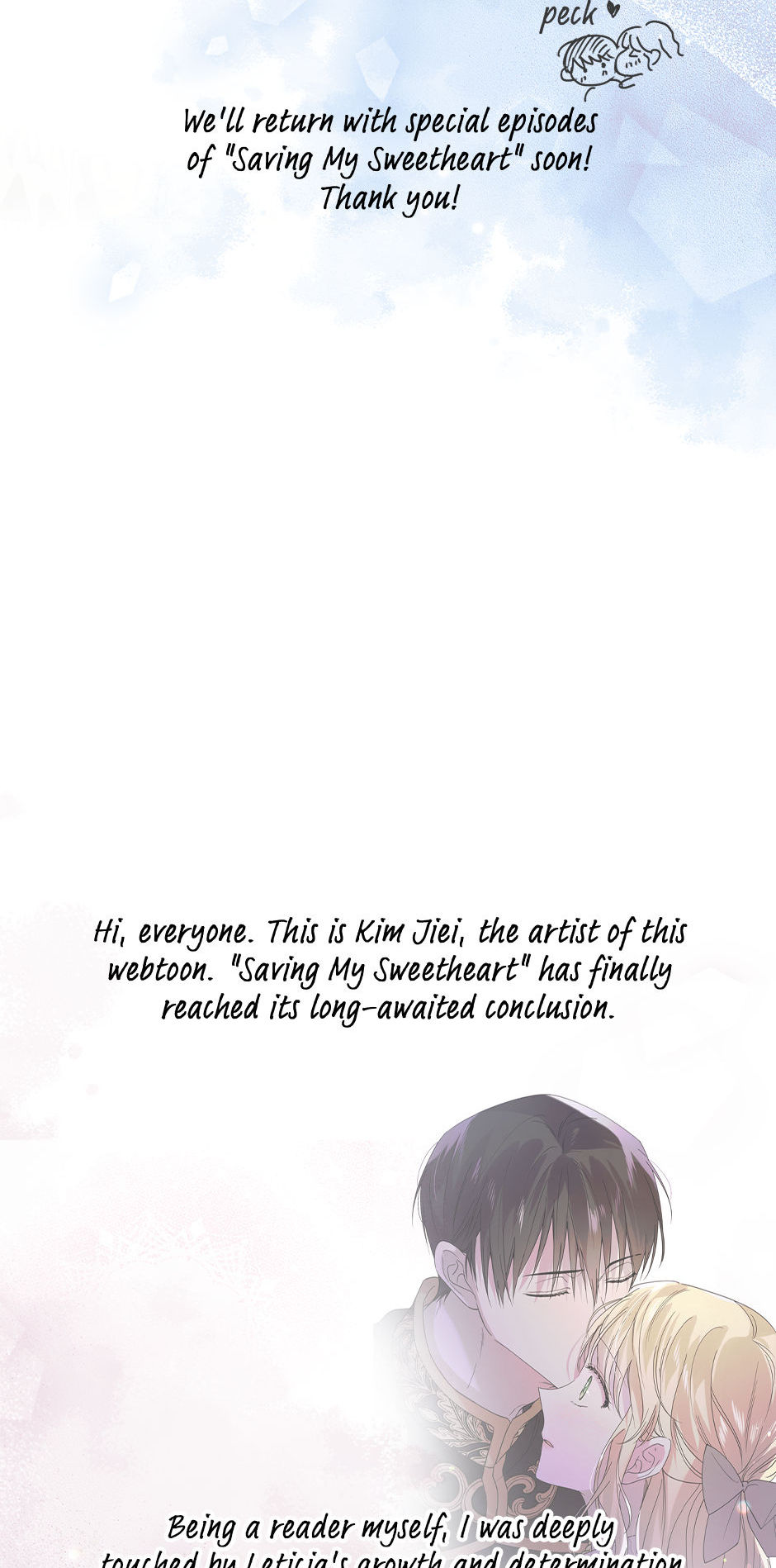 Saving My Sweetheart [Official] - Author's Note manhwa