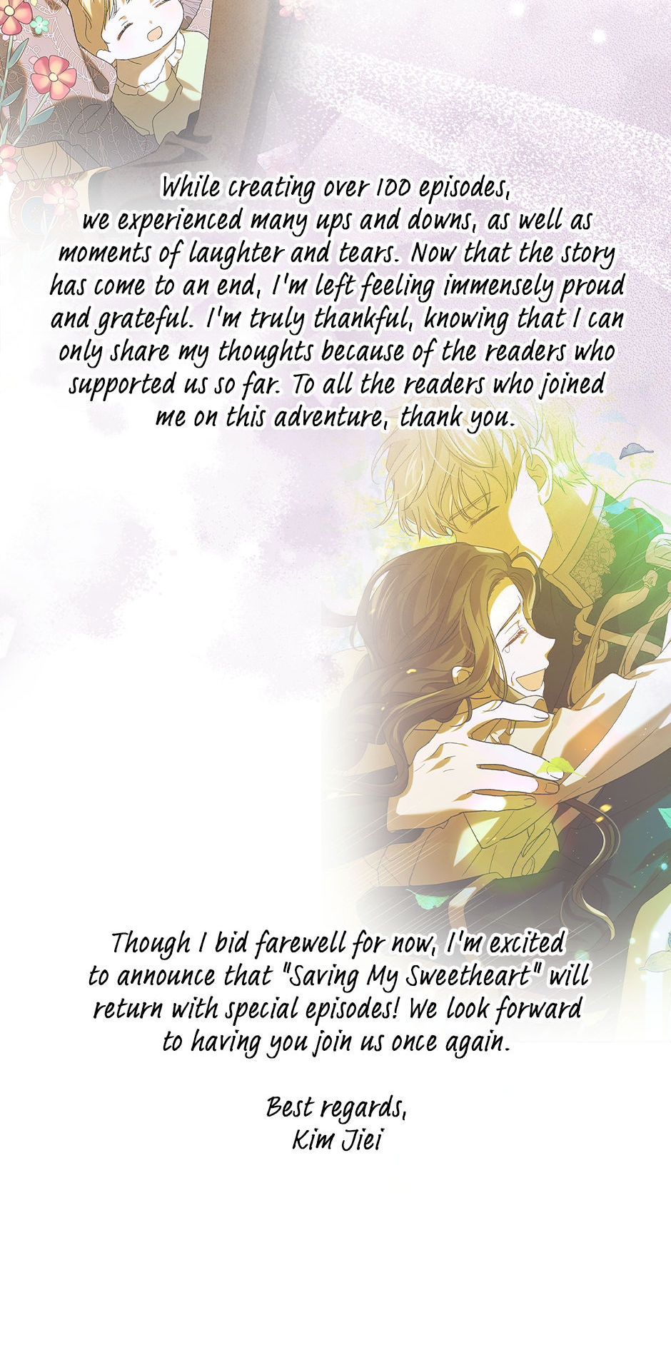 Saving My Sweetheart [Official] - Author's Note manhwa