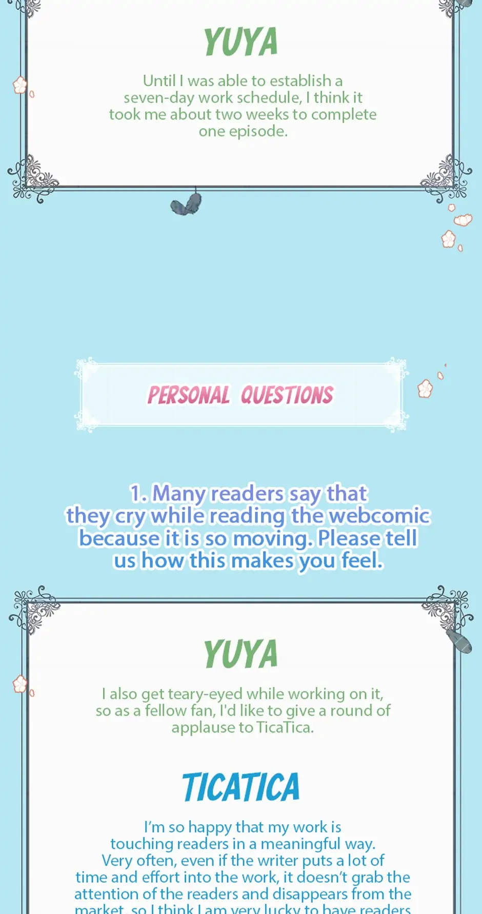 Into the Light Once Again [Official] - Creator Q&A manhwa