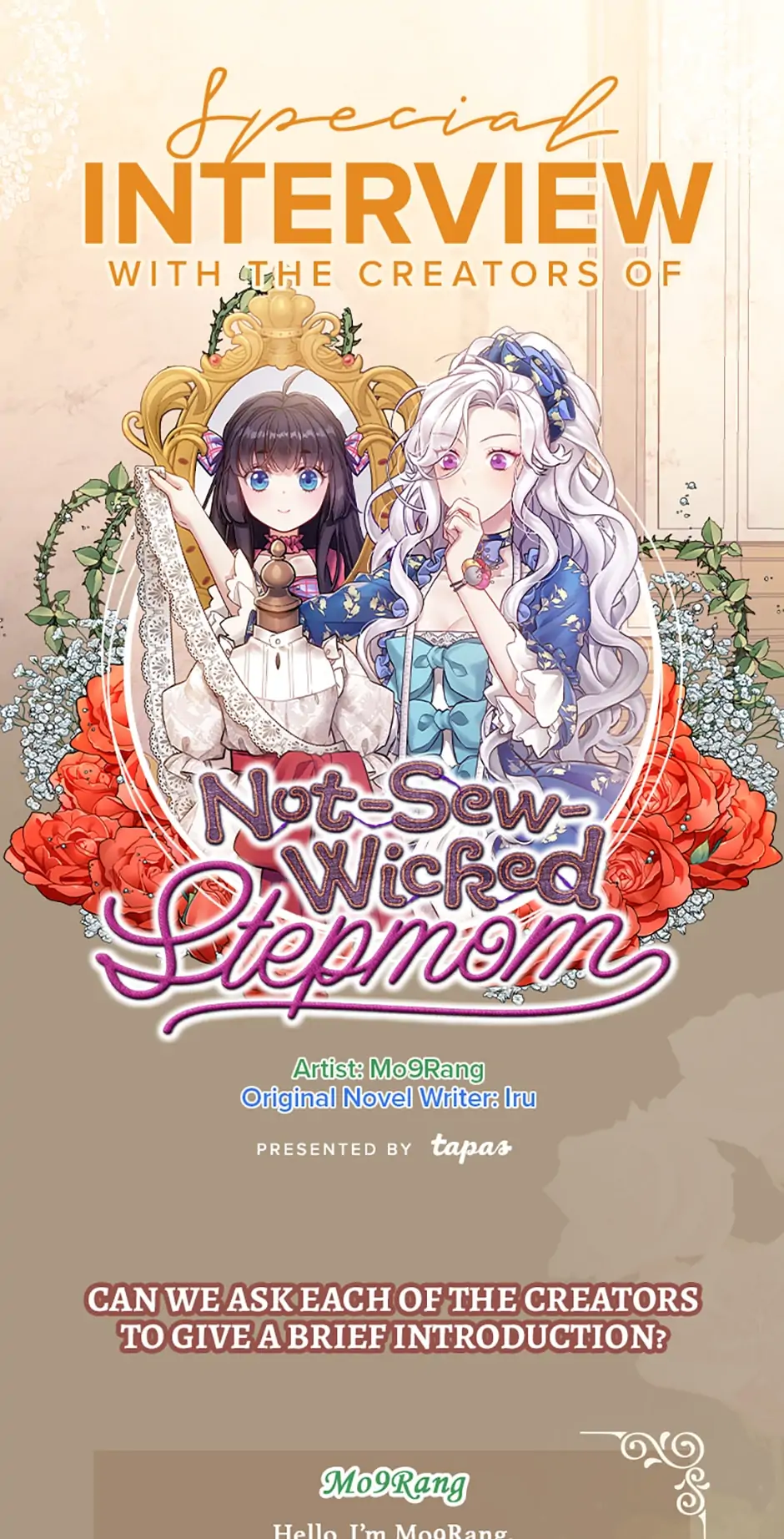 Not-Sew-Wicked Stepmom 「Official」 - 〖Creator Interview〗 manhwa