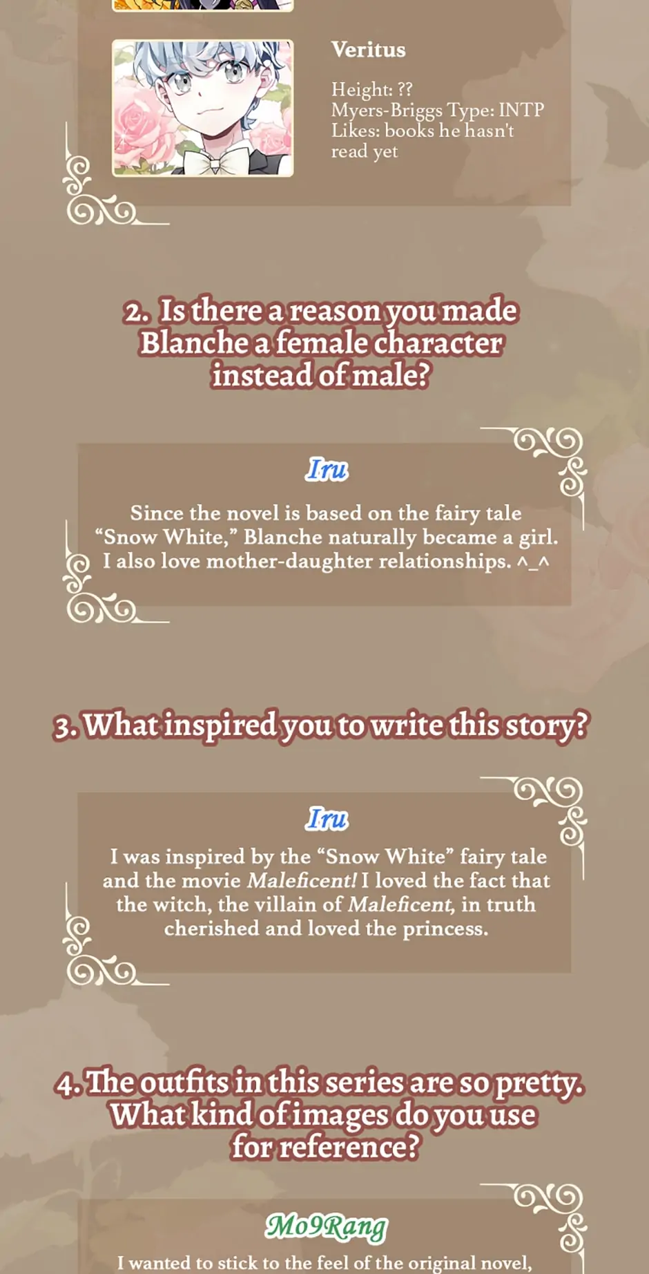 Not-Sew-Wicked Stepmom 「Official」 - 〖Creator Interview〗 manhwa