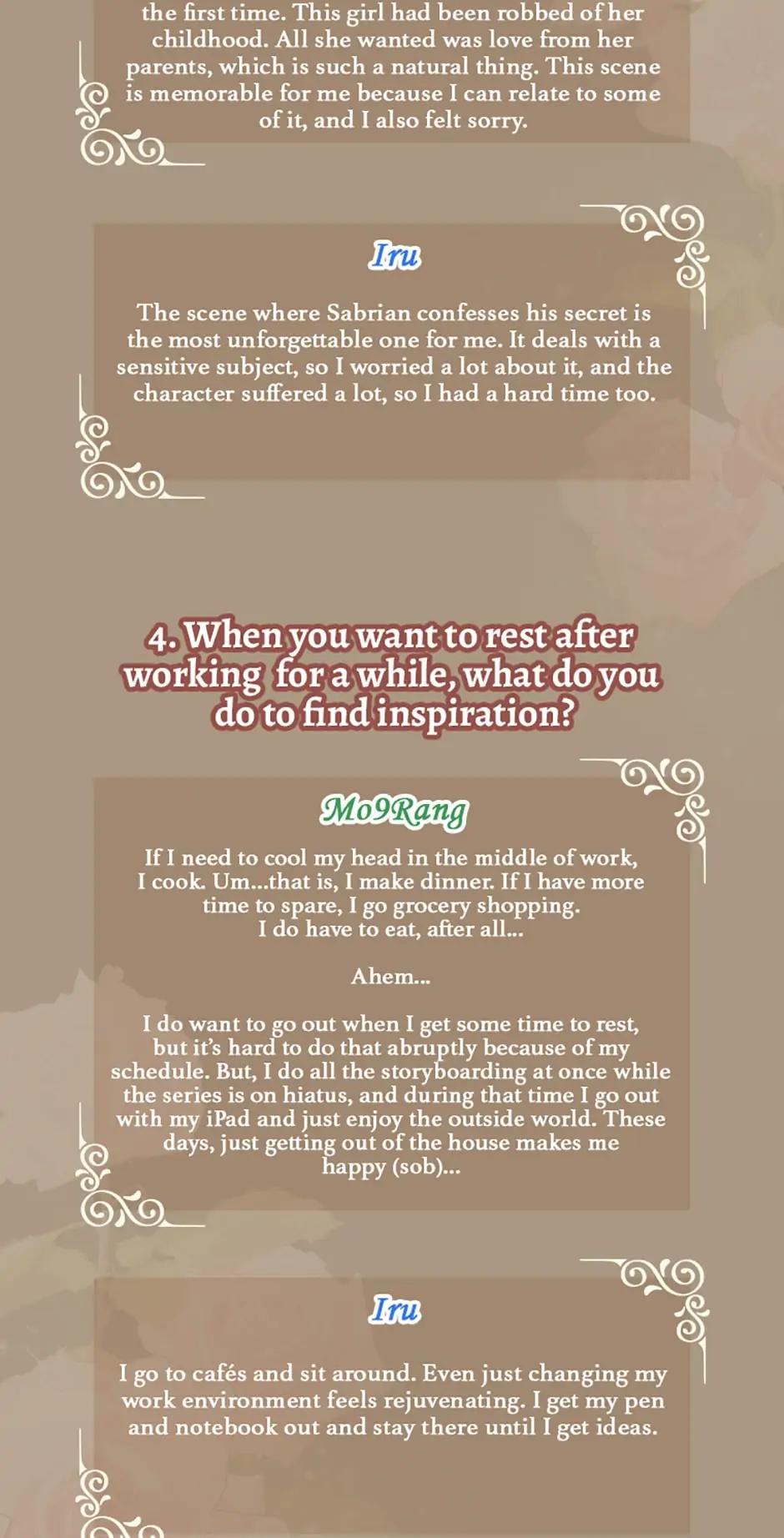 Not-Sew-Wicked Stepmom 「Official」 - 〖Creator Interview〗 manhwa
