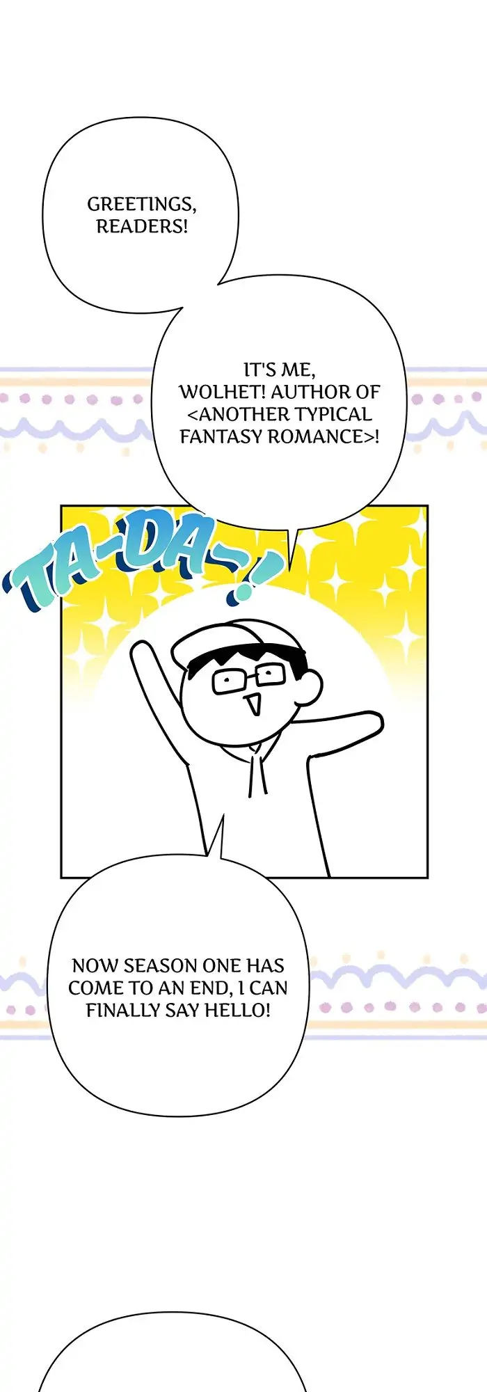 Another Typical Fantasy Romance - Author's Message manhwa