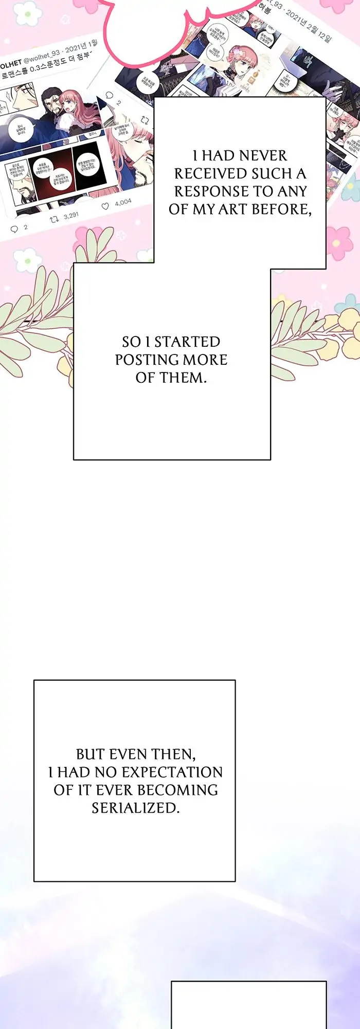 Another Typical Fantasy Romance - Author's Message manhwa