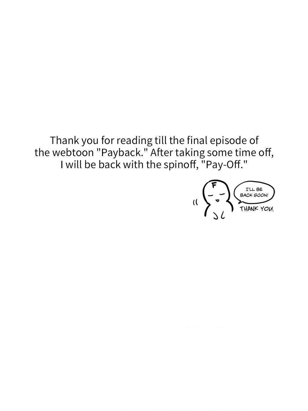 Payback〘Official〙 - The End [Of the Main Story] manhwa