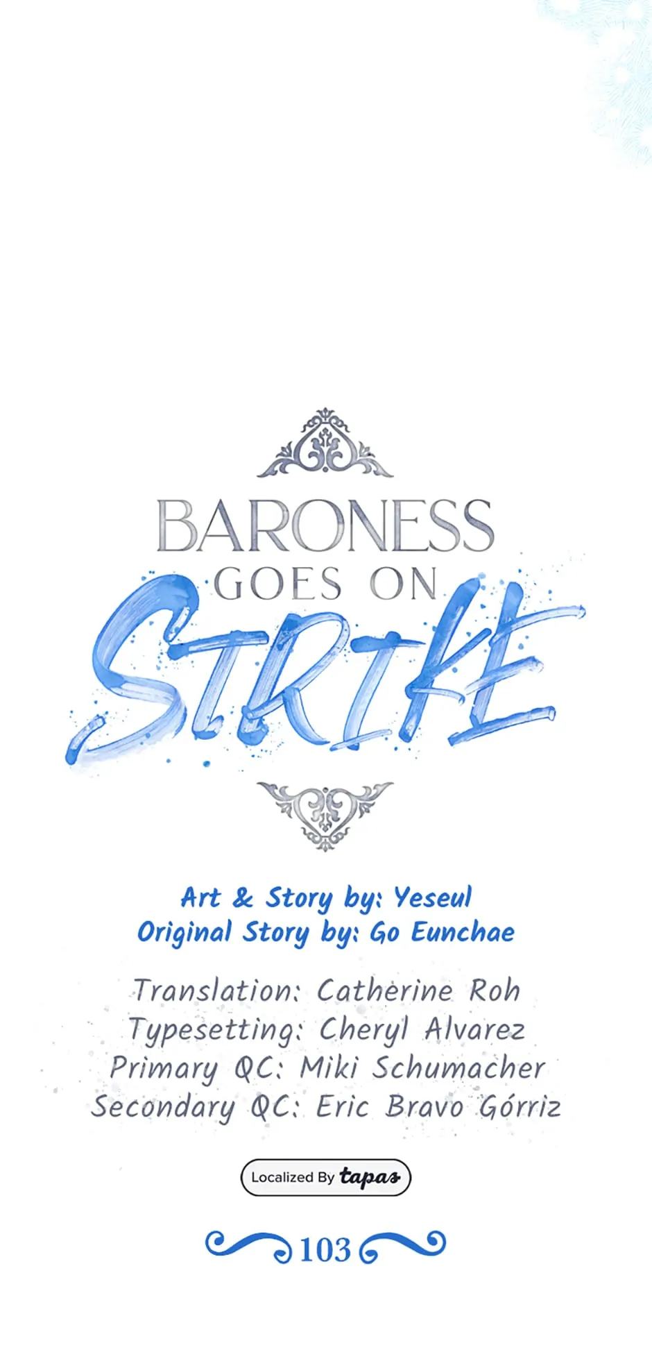 Baroness Goes on Strike [Mature](Official) - Chapter 103 manhwa