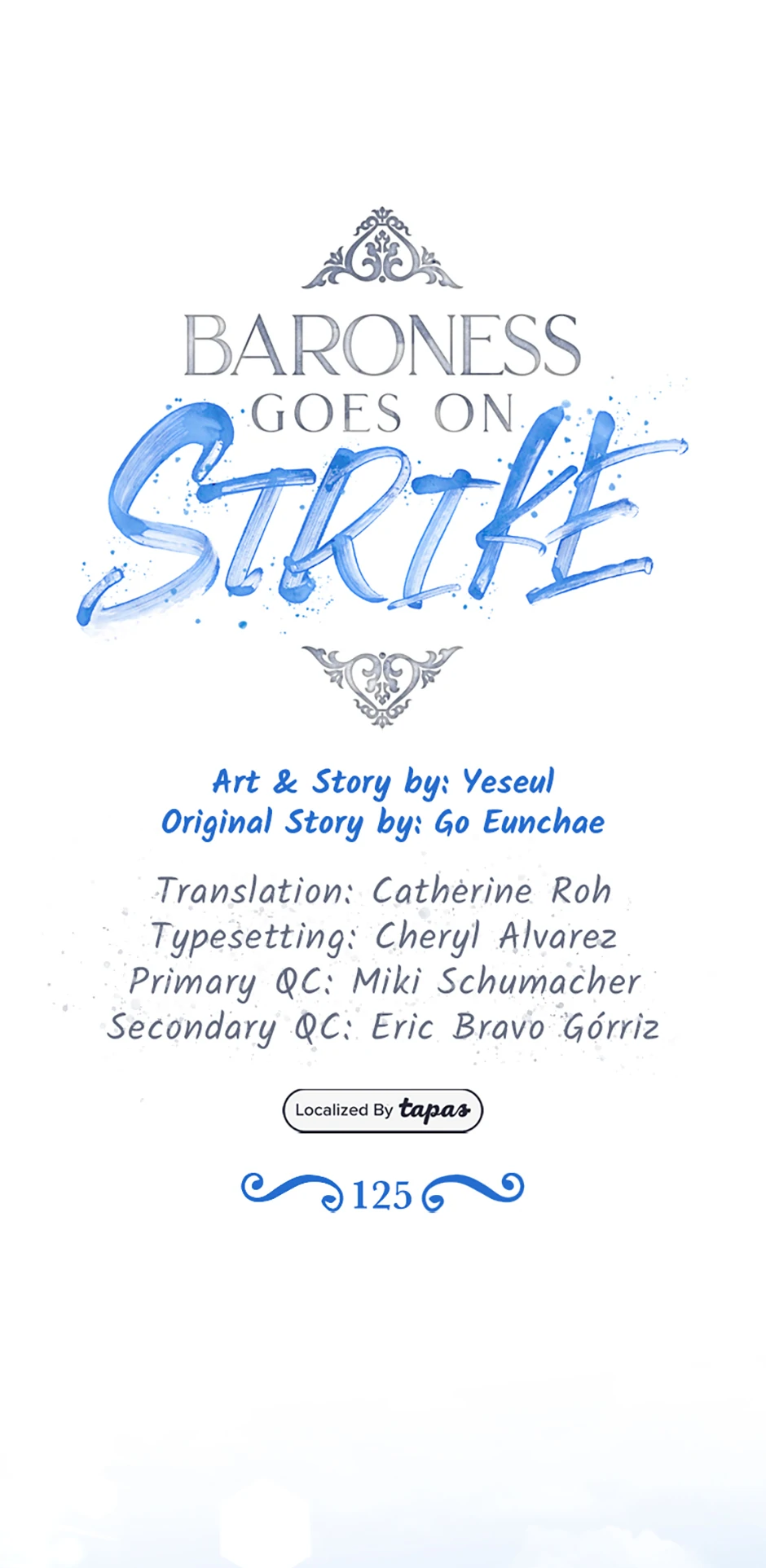 Baroness Goes on Strike [Mature](Official) - Chapter 125 manhwa