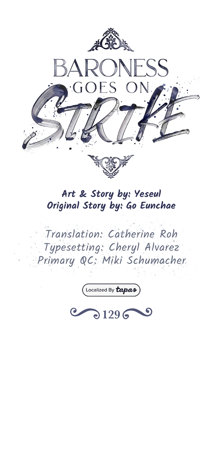 Baroness Goes on Strike [Mature](Official) - Chapter 129 manhwa