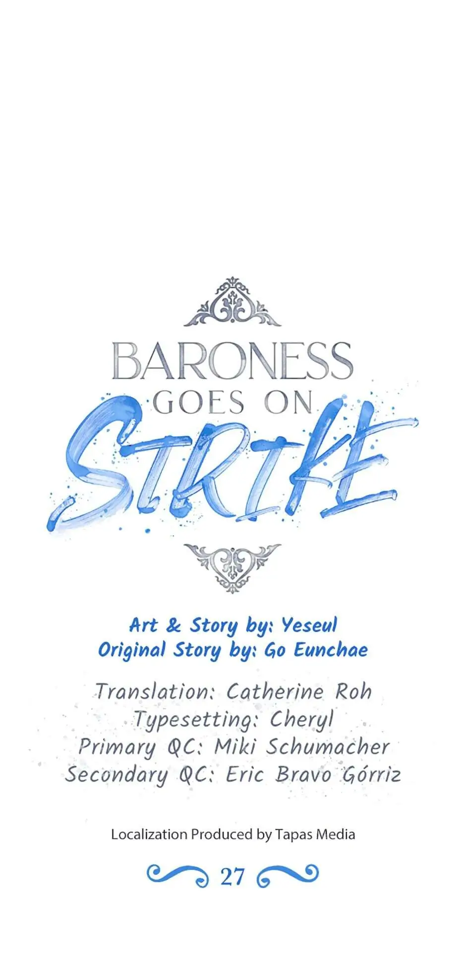 Baroness Goes on Strike [Mature](Official) - Chapter 27 manhwa