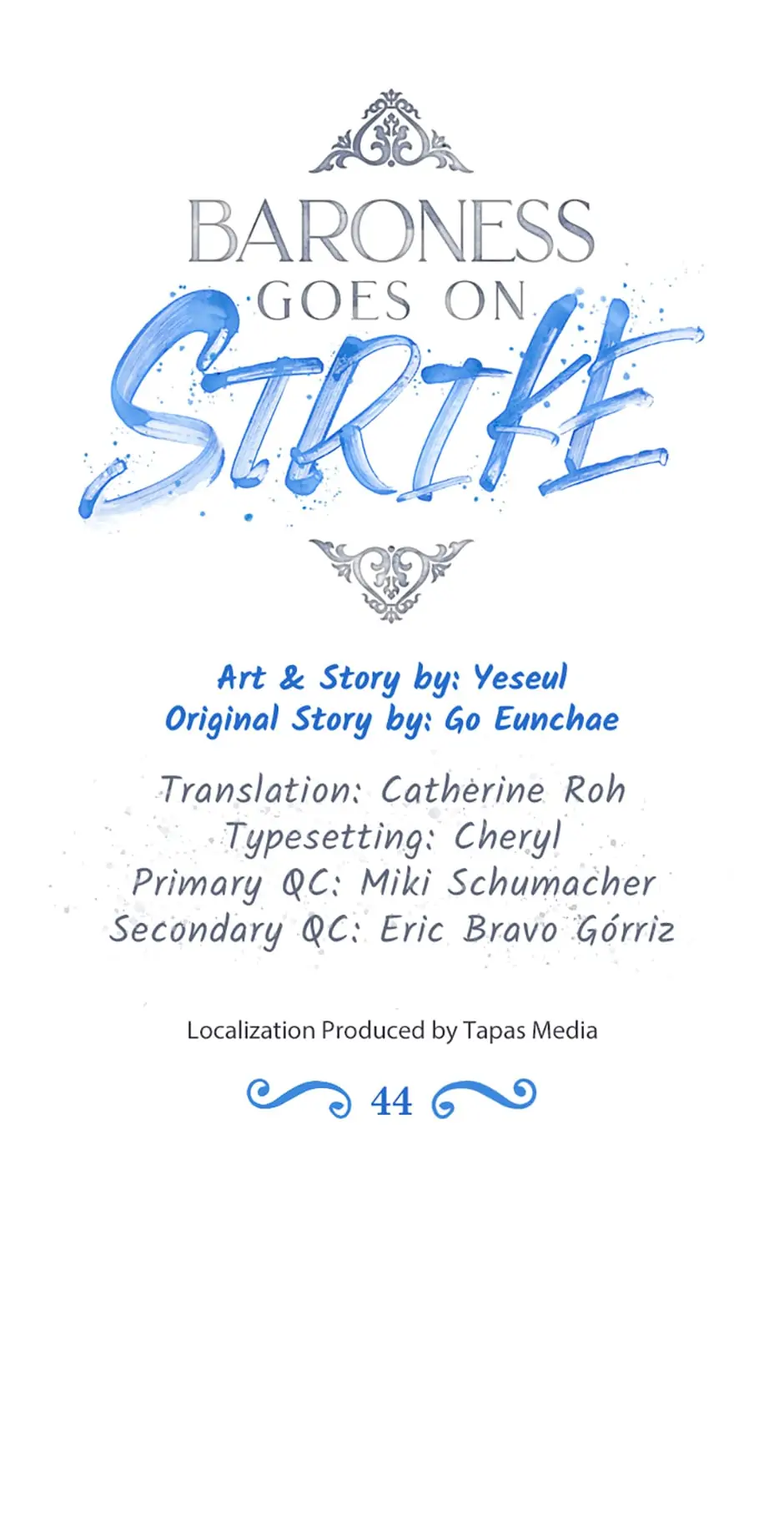 Baroness Goes on Strike [Mature](Official) - Chapter 44 manhwa