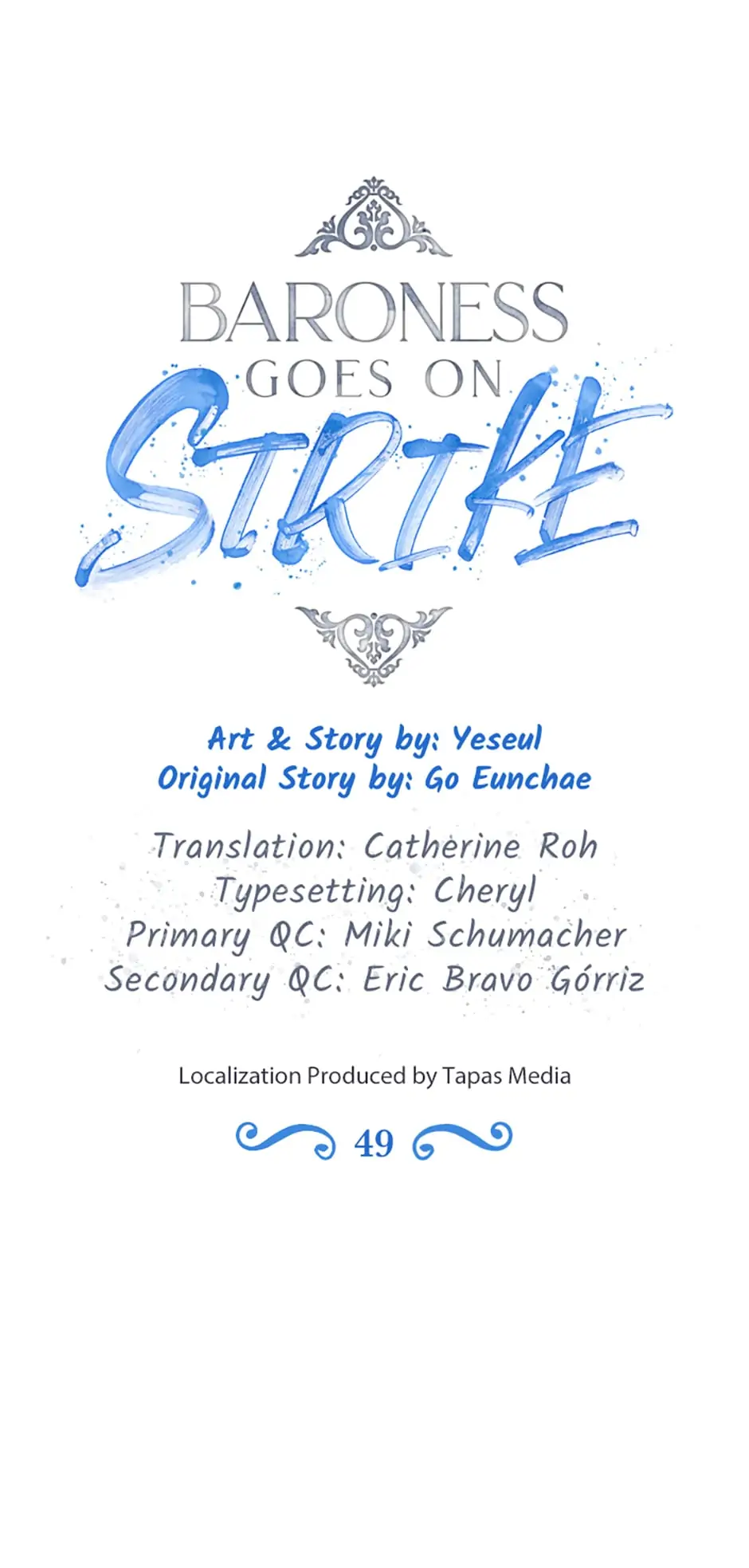 Baroness Goes on Strike [Mature](Official) - Chapter 49 manhwa