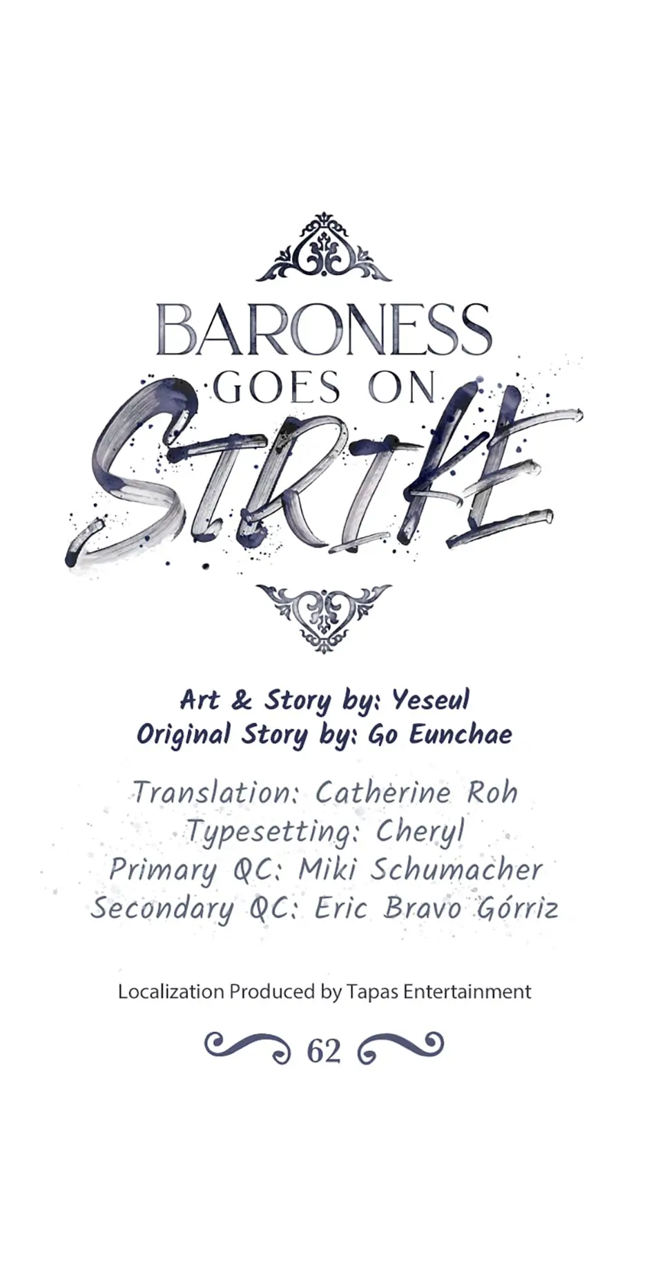Baroness Goes on Strike [Mature](Official) - Chapter 62 manhwa