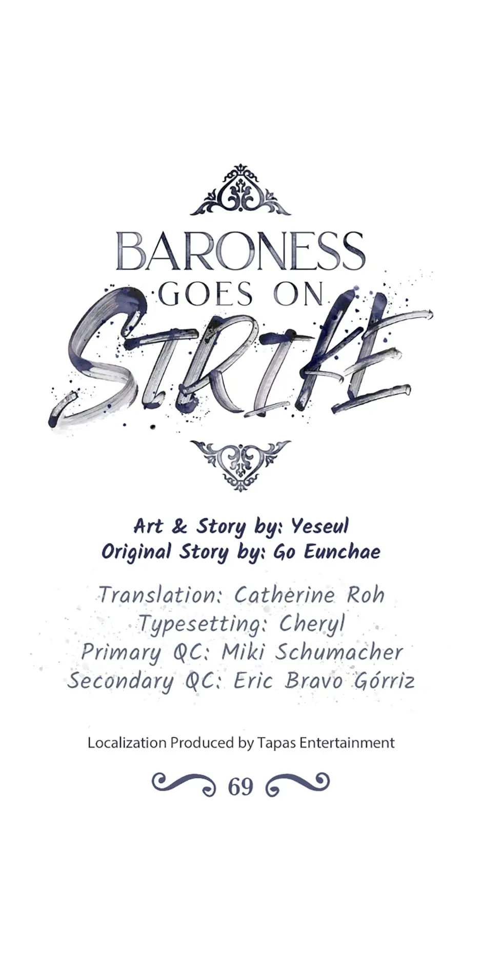 Baroness Goes on Strike [Mature](Official) - Chapter 69 manhwa